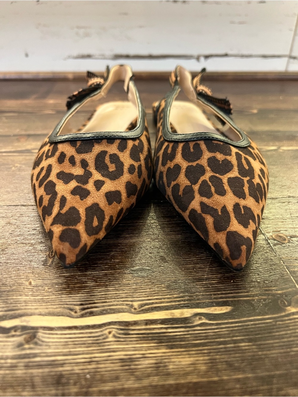 A New Day • Women’s “London” Slingback Flats Leopard Print Pointed Toe •Size 7.5 - Picture 5 of 10